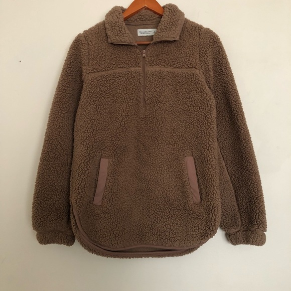 Abercrombie & Fitch Jackets & Blazers - Abercrombie & fitch Sherpa quarter zip jacket